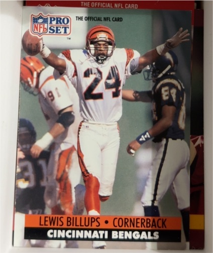 1991 Pro Set #109 Lewis Billups — front