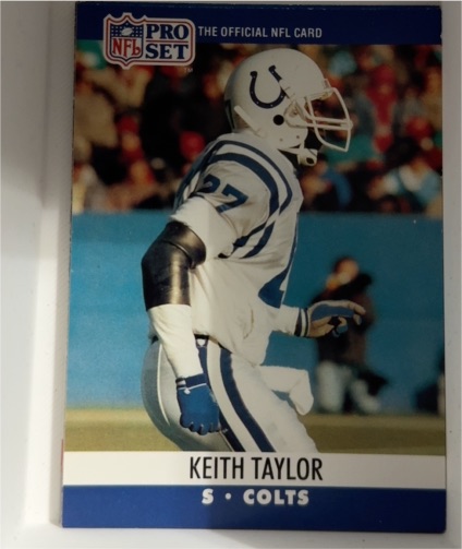 1990 Pro Set #525 Keith Taylor — front