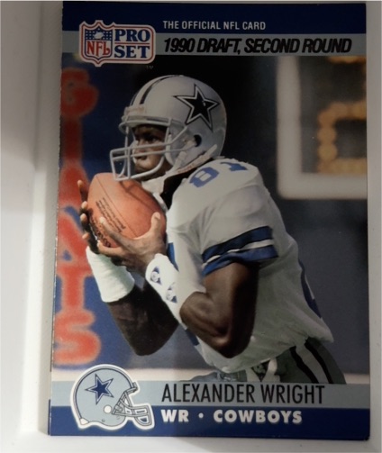 1990 Pro Set #695 Alexander Wright — front