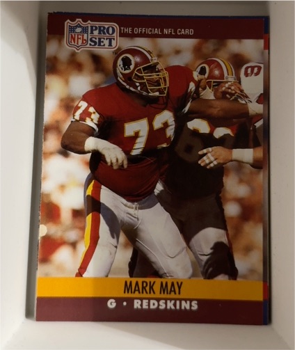 1990 Pro Set #665 Mark May — front