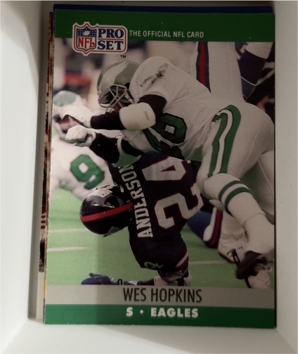 1990 Pro Set #S Wes Hopkins — front