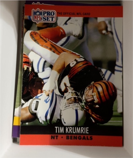 1990 Pro Set #466 Tim Krumrie — front
