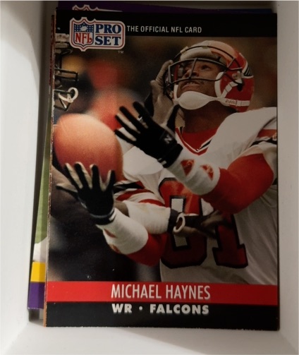1990 Pro Set #431 Michael Haynes — front