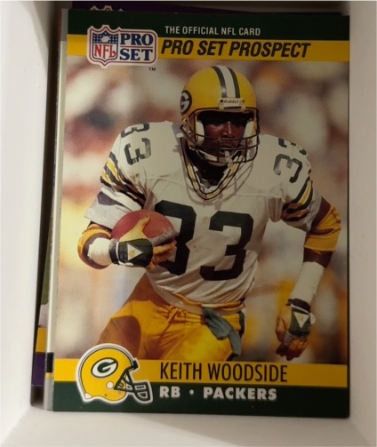 1990 Pro Set #383 Keith Woodside — front