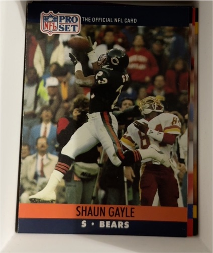 1990 Pro Set #450 Shaun Gayle — front