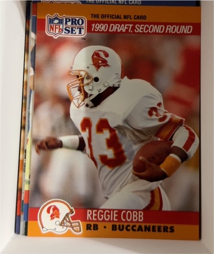 1990 Pro Set #699 Reggie Cobb — front