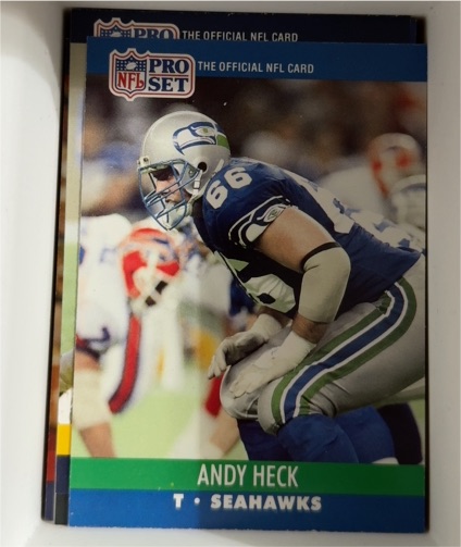 1990 Pro Set #647 Andy Heck — front