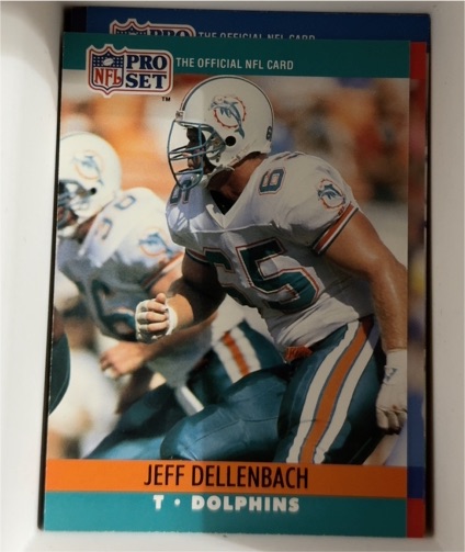 1990 Pro Set #558 Jeff Dellenbach — front