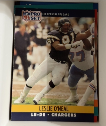 1990 Pro Set #632 Leslie O'Neal — front