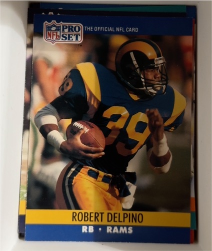 1990 Pro Set #550 Robert Delpino — front