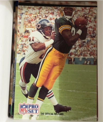 1991 Pro Set #715 Sterling Sharpe Green Bay Packers — front