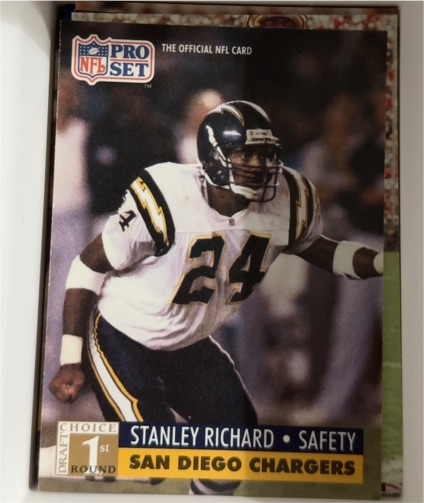 1991 Pro Set Football #738 Stanley Richard — front