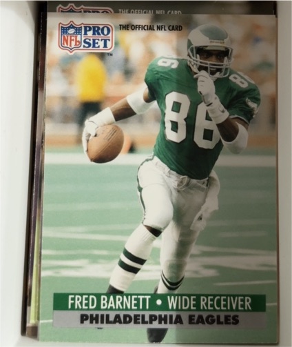 1991 Pro Set #254 Fred Barnett — front