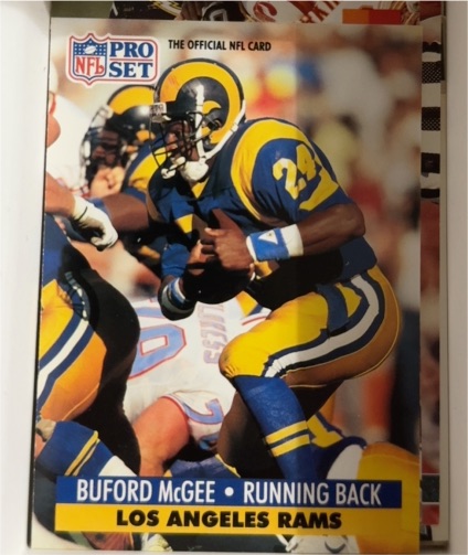 1991 Pro Set #203 Buford McGee — front