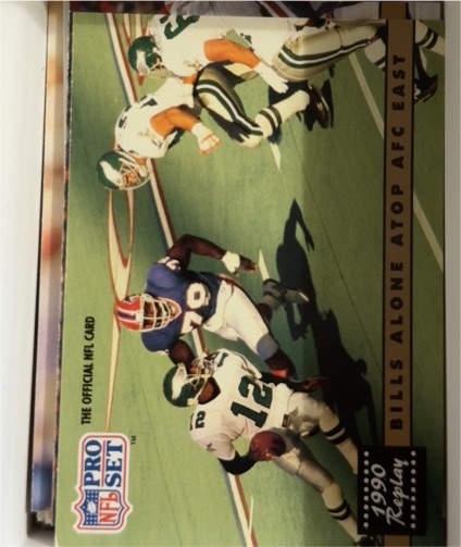 1991 Pro Set #334 Bills Alone Atop AFC East — front