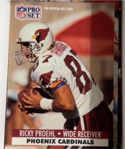 1991 Pro Set #626 Ricky Proehl Phoenix Cardinals — front