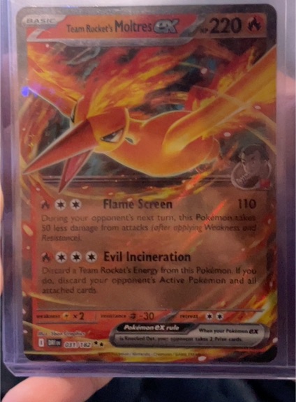 2025 Pokémon TCG SV10: Destined Rivals #031 Team Rocket's Moltres ex — front