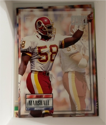 1993 Pro Set Power #158 Wilber Marshall — front
