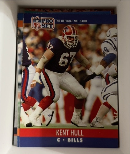 1990 Pro Set #438 Kent Hull — front
