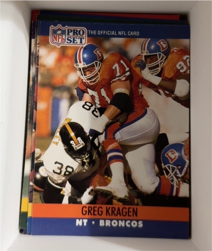 1990 Pro Set #487 Greg Kragen — front