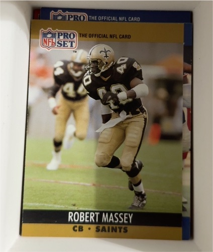 1990 Pro Set #589 Robert Massey — front