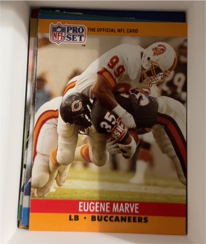1990 Pro Set #656 Eugene Marve — front