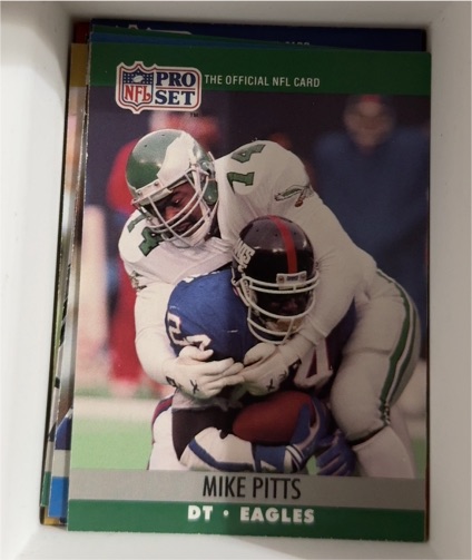 1990 Pro Set #604 Mike Pitts — front