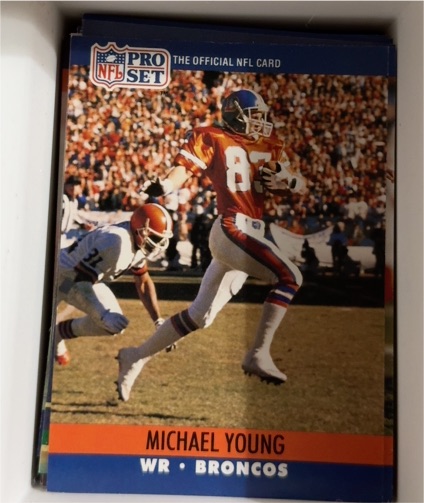 1990 Pro Set #493 Michael Young — front