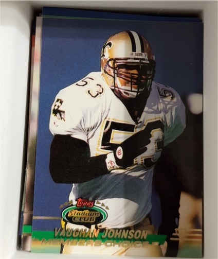1993 Topps Stadium Club #499 Vaughan Johnson Members Choice — front