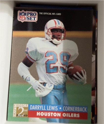 1991 Pro Set #29 Darryll Lewis — front