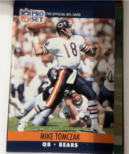 1990 Pro Set #458 Mike Tomczak Chicago Bears — front