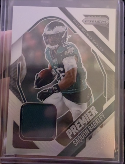 2025 Panini Prizm Premier Jerseys #PJY-SBY Saquon Barkley — front