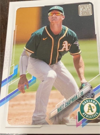 2021 Topps #3 Matt Chapman — front