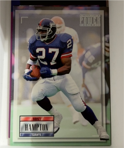 1993 Pro Set Power #27 Rodney Hampton — front