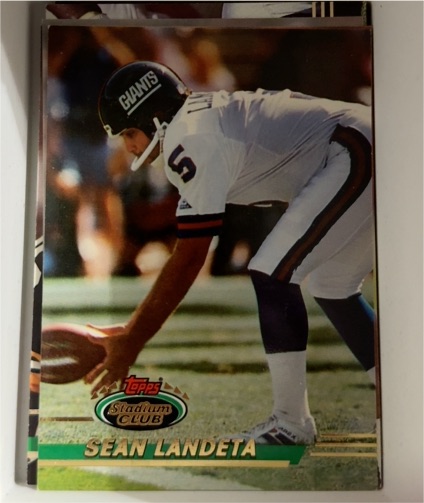 1993 Topps Stadium Club #401 Sean Landeta — front