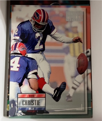 1993 Pro Set Power #2 Steve Christie — front