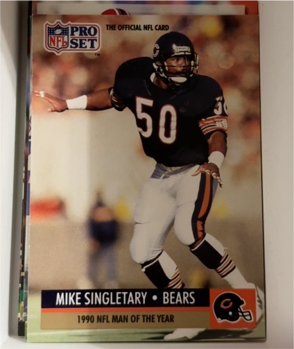 1991 Pro Set #5 Mike Singletary — front