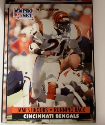 1991 Pro Set #110 James Brooks — front