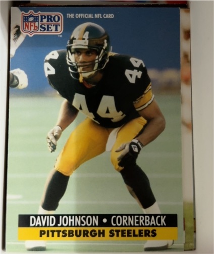 1991 Pro Set #276 David Johnson — front