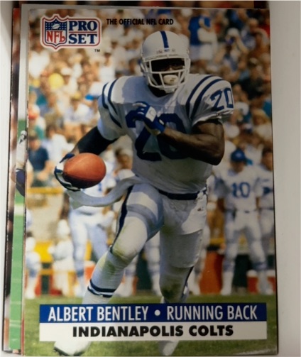 1991 Pro Set #172 Albert Bentley Indianapolis Colts — front