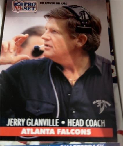 1991 Pro Set #99 Jerry Glanville Atlanta Falcons — front