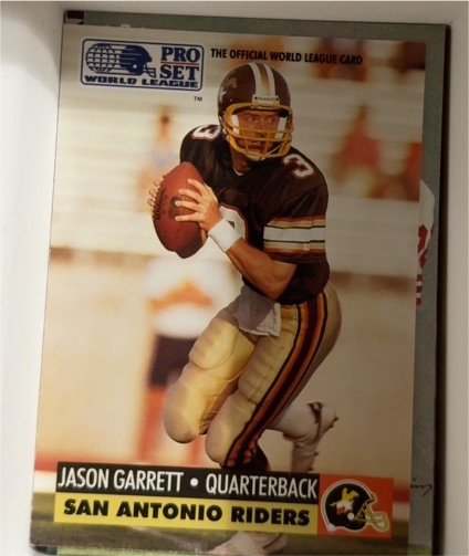1991 Pro Set World League #31 Jason Garrett — front