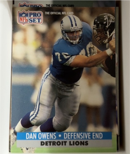 1991 Pro Set #151 Dan Owens — front