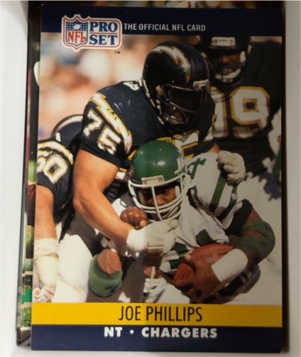 1990 Pro Set #631 Joe Phillips — front