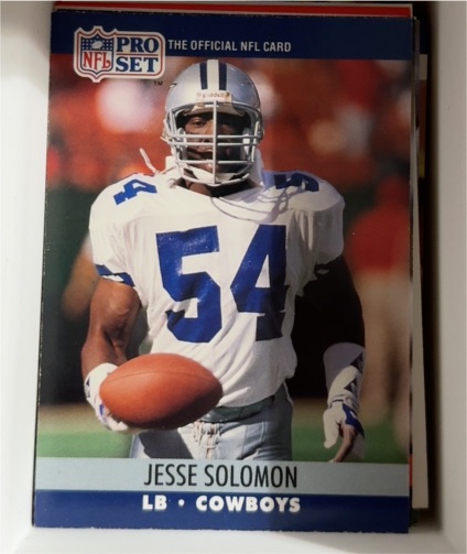 1990 Pro Set #482 Jesse Solomon — front