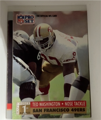 1991 Pro Set #754 Ted Washington — front