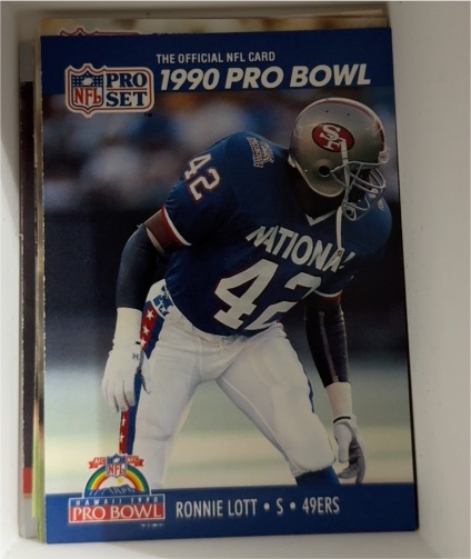 1990 Pro Set #400 Ronnie Lott — front