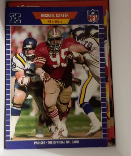 1989 Pro Set #370 Michael Carter — front