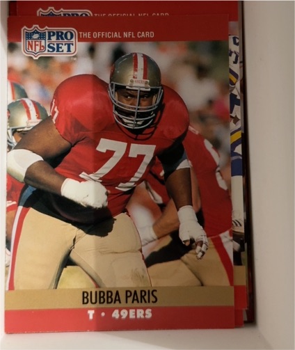 1990 Pro Set #77 Bubba Paris — front