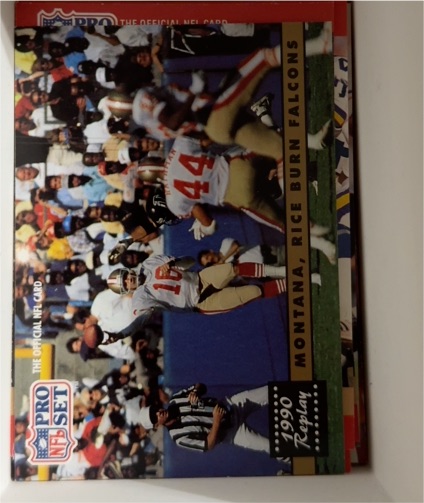 1991 Pro Set #329 Joe Montana / Jerry Rice — front